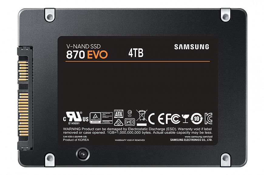 Samsung officially unveils SATA 870 EVO series SSDs