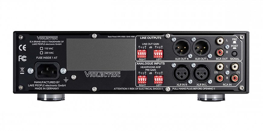 Violectric HPA V550 and HPA V550 PRO - headphone amplifiers with professional roots