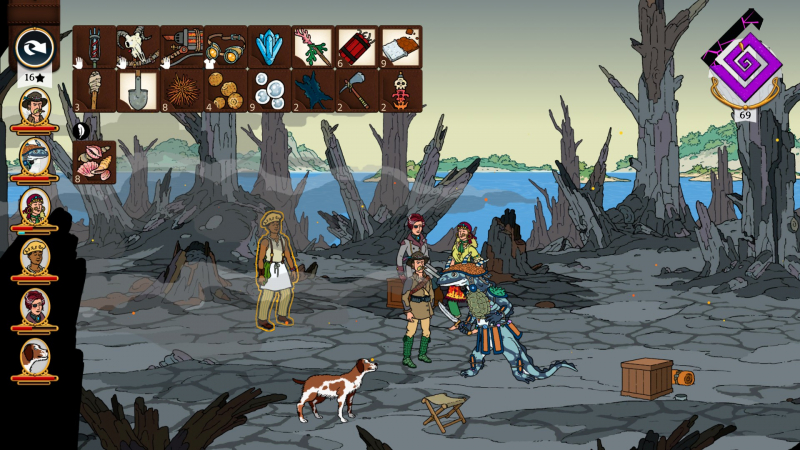 Greed does not lead to good: too many treasures in the inventory will lead to overloading the group, slowing down the pace, and there you are just a stone's throw from madness