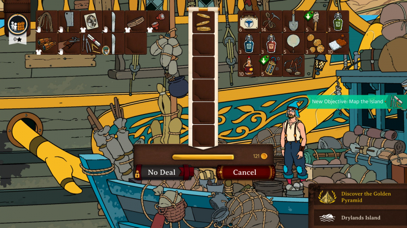 Competent preparation for the expedition is half the success: for the desert it would be necessary to stock up on water, for possible caves - with torches, a shovel will come in handy during excavations, and dynamite - if any particularly daring mountain gets in the way ...