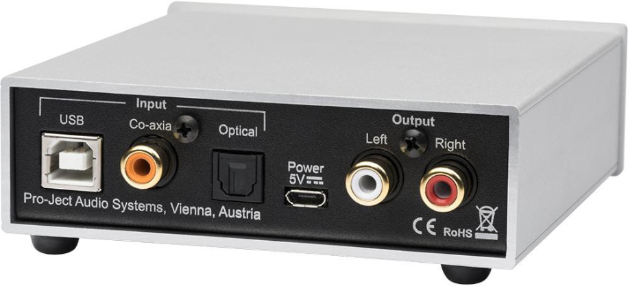 Rear panel of Pro-Ject Pre Box S2 Digital