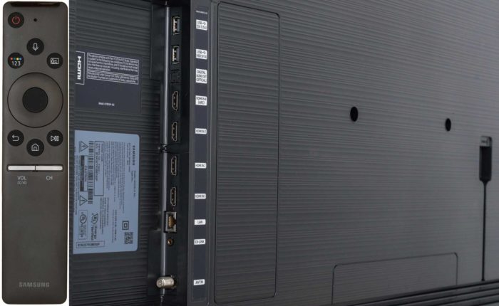 Samsung Q8DN interfaces