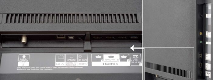 Sony KD-49XG9005 interfaces