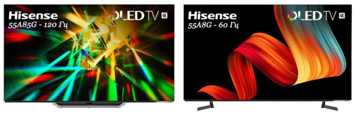 Hisense A8G vs A85G comparison
