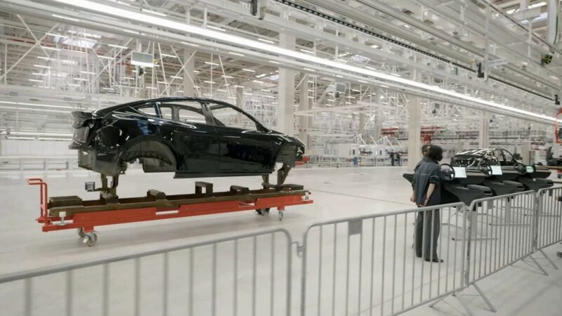 Tesla begins production of electric cars at its first plant in Germany