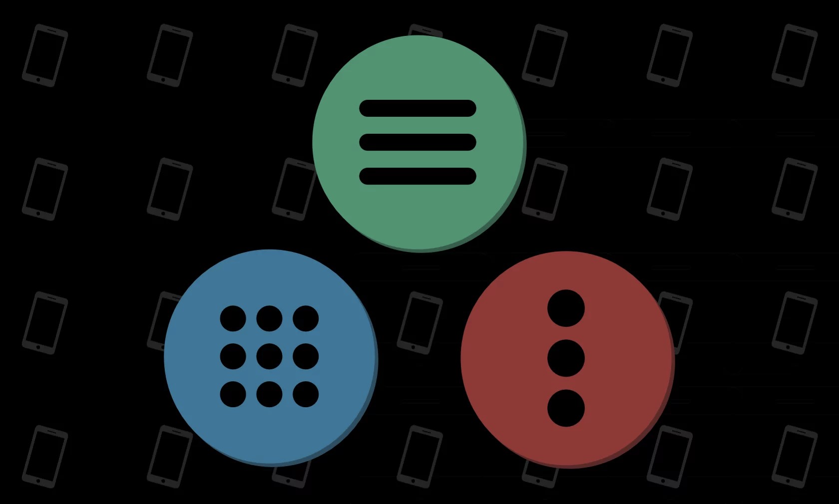 The design of the hamburger menu icon can be different, but the essence is the same