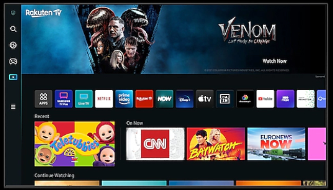 This is what Tizen 6.5 looks like on the Samsung 55Q80B