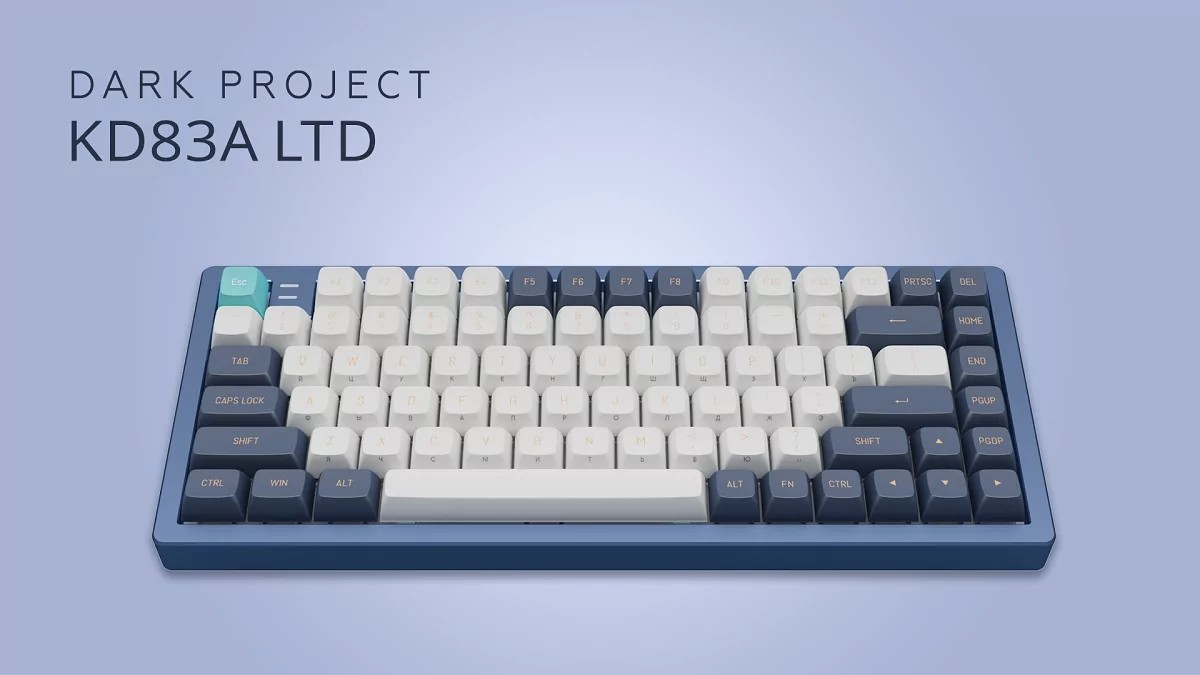 DARK PROJECT INTRODUCED THE FLAGSHIP MECHANICAL KEYBOARD KD83A
