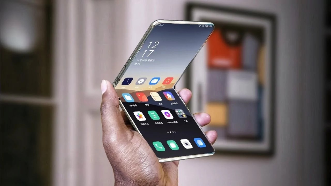 OPPO FIND N2 FLIP FOLDABLE SMARTPHONE RENDER REVEALS HUGE SECOND SCREEN