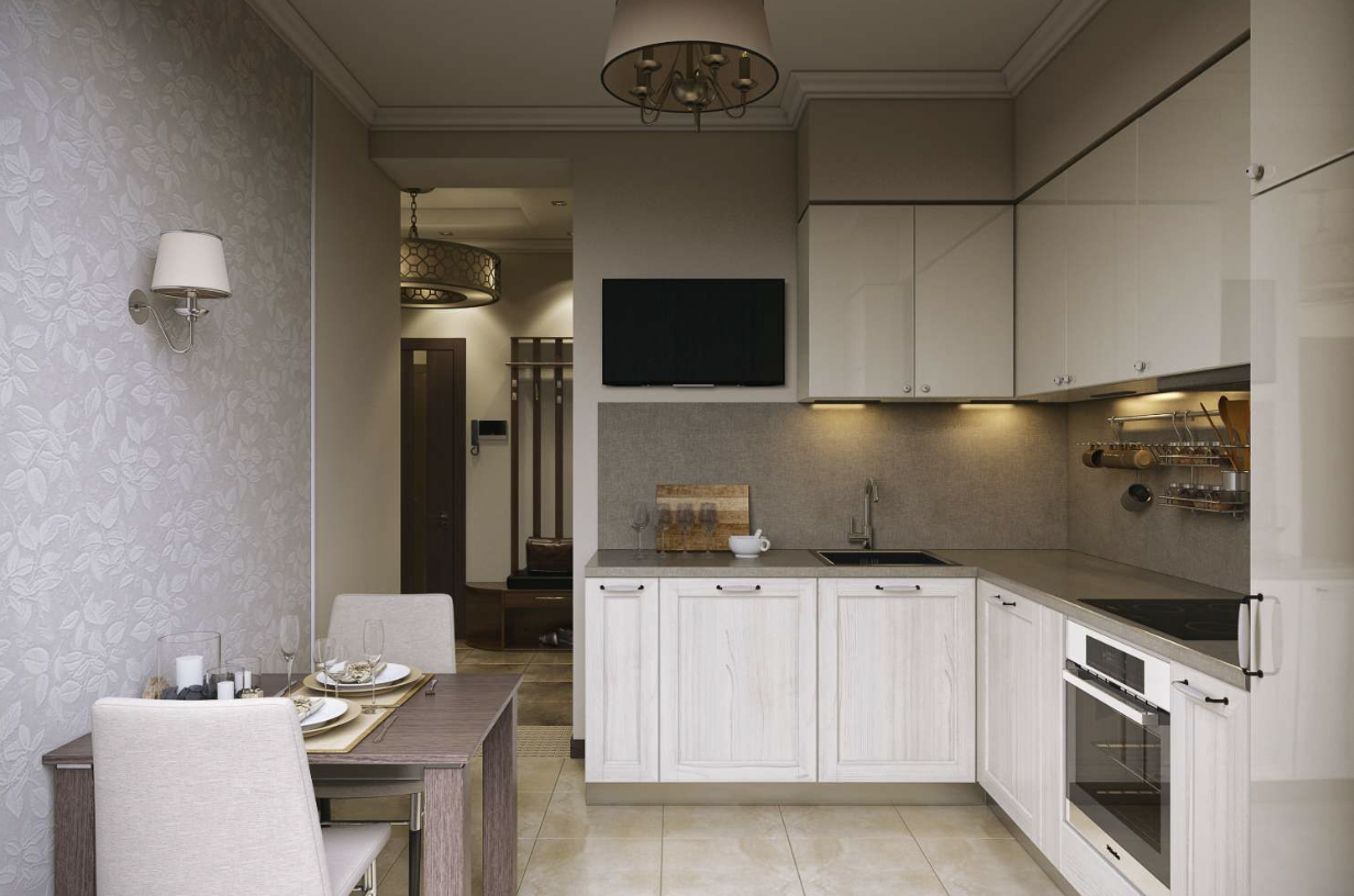 How to place a TV in the kitchen
