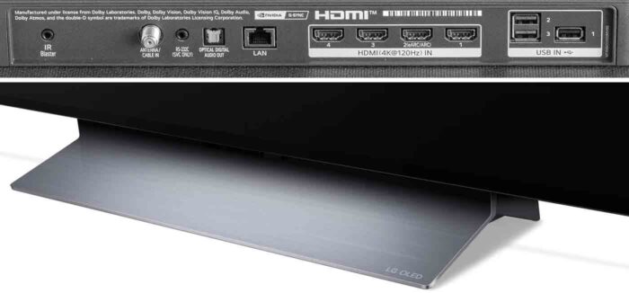 LG OLED65C3 interfaces