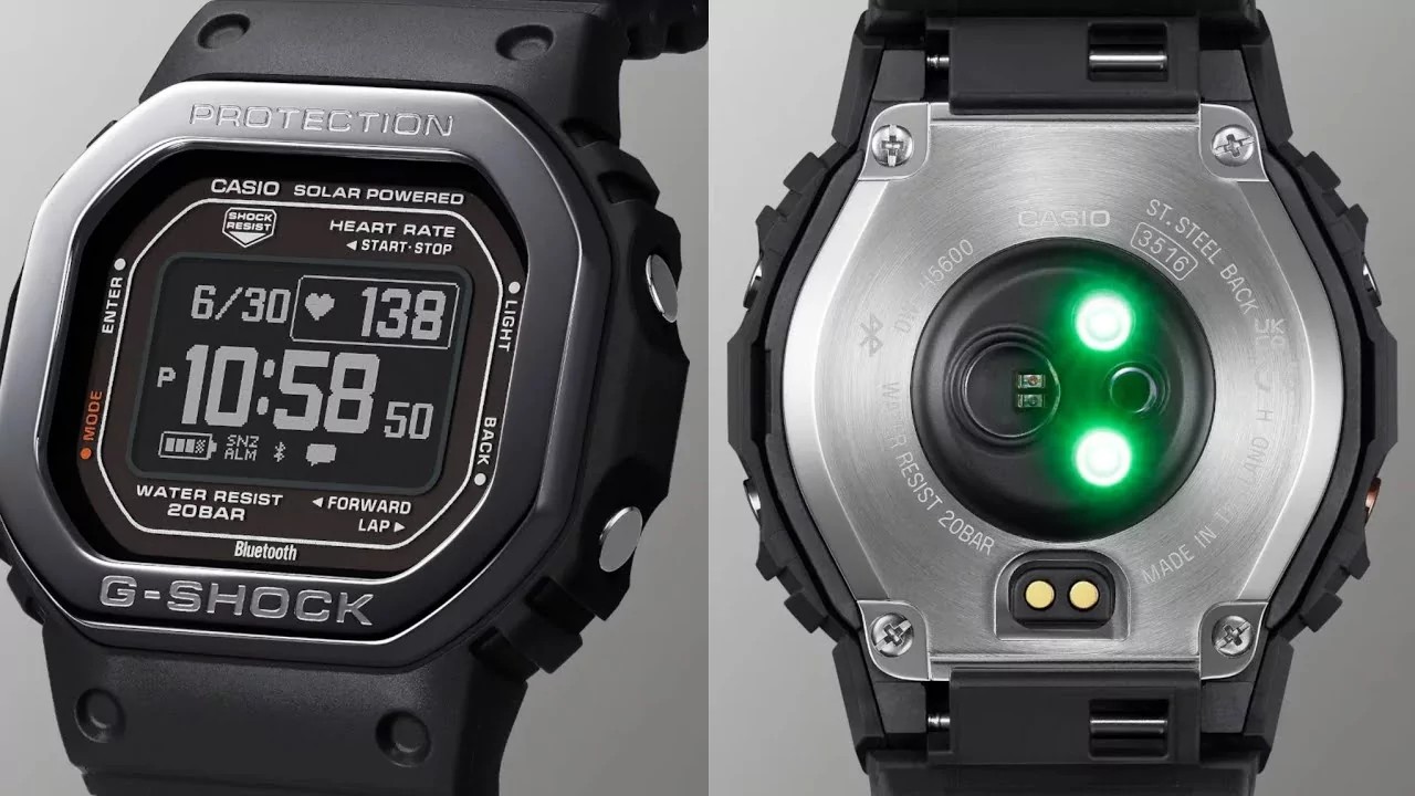 CASIO G-SHOCK G-SQUAD DW-H5600 SMARTWATCH INTRODUCED WITH POLAR TECHNOLOGY AND BIOPLASTIC CASE