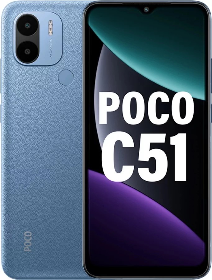 POCO C51 WITH ANDROID 13 AND 4 + 3 GB OF RAM