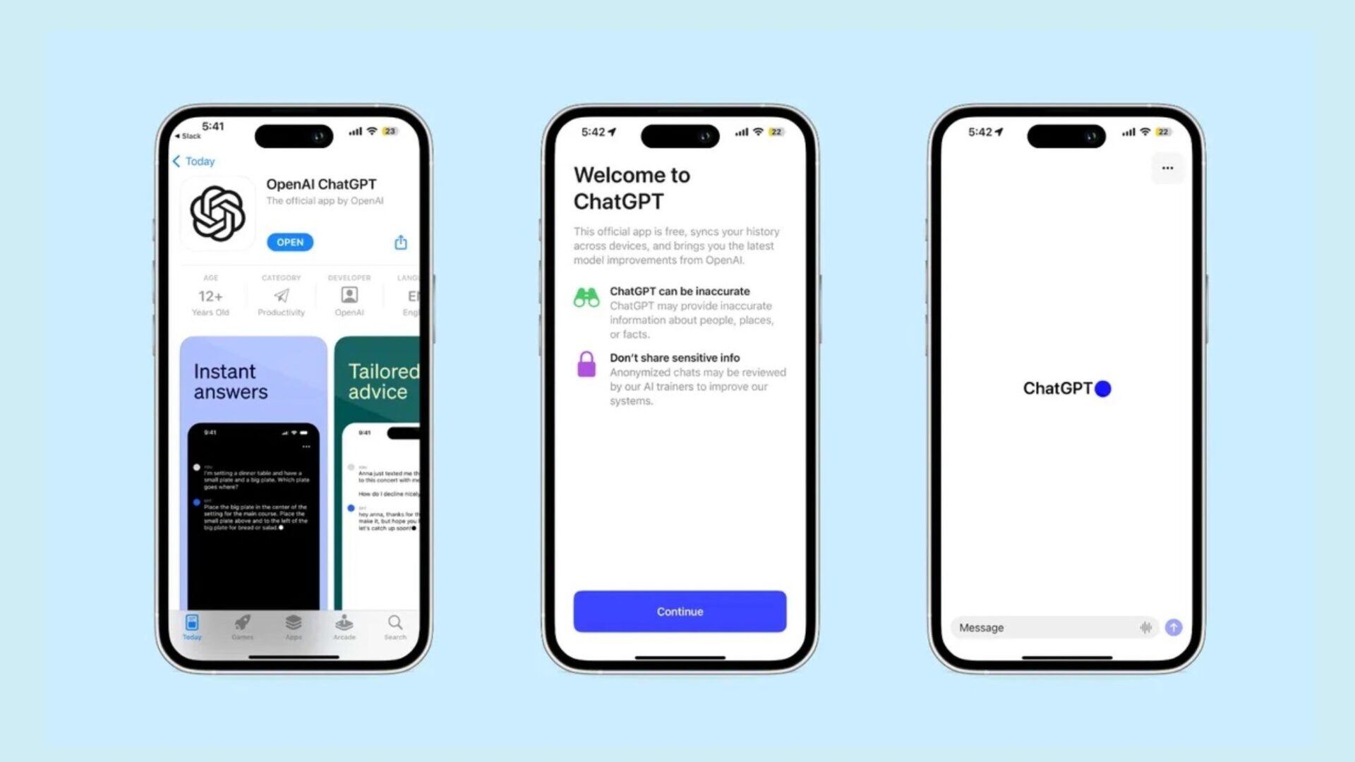 ChatGPT launches its official application for iOS