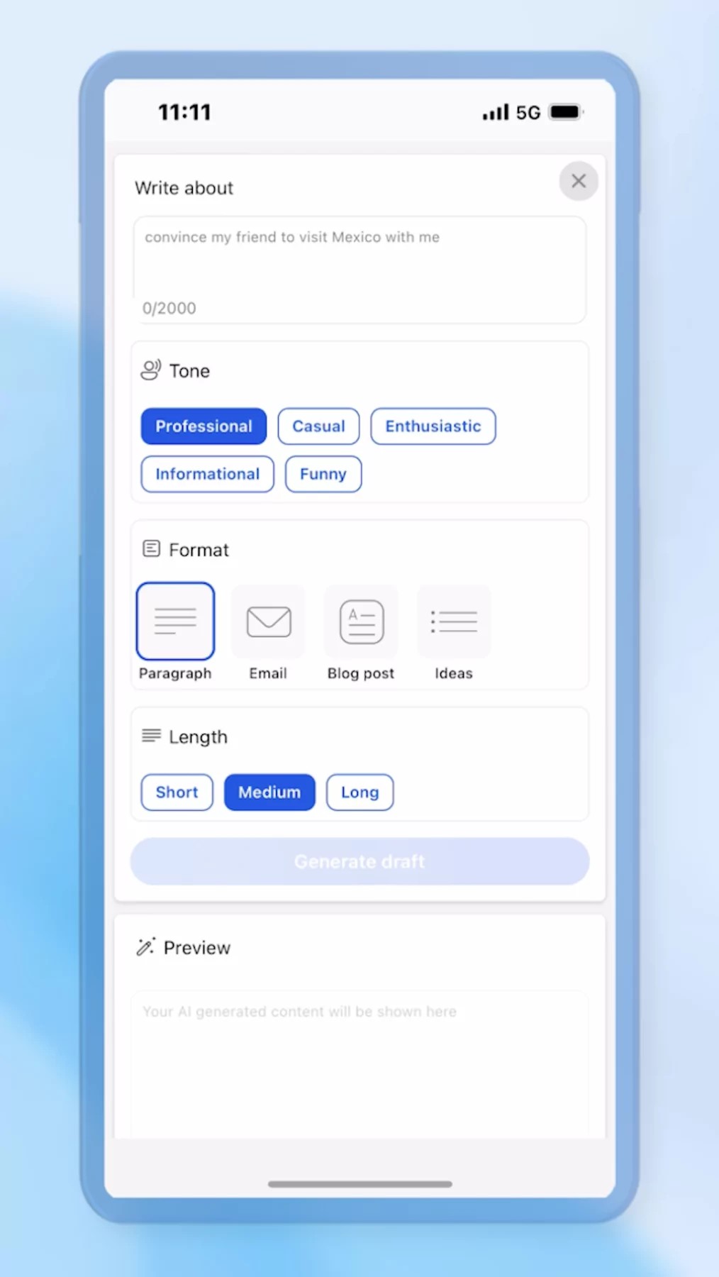 Also, the system now saves the history of requests and can respond in several visual content formats