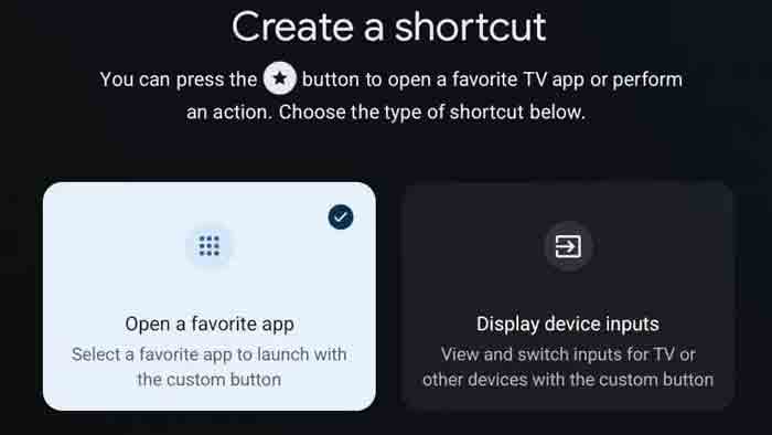 Shortcut to your favorite Android TV 14 app