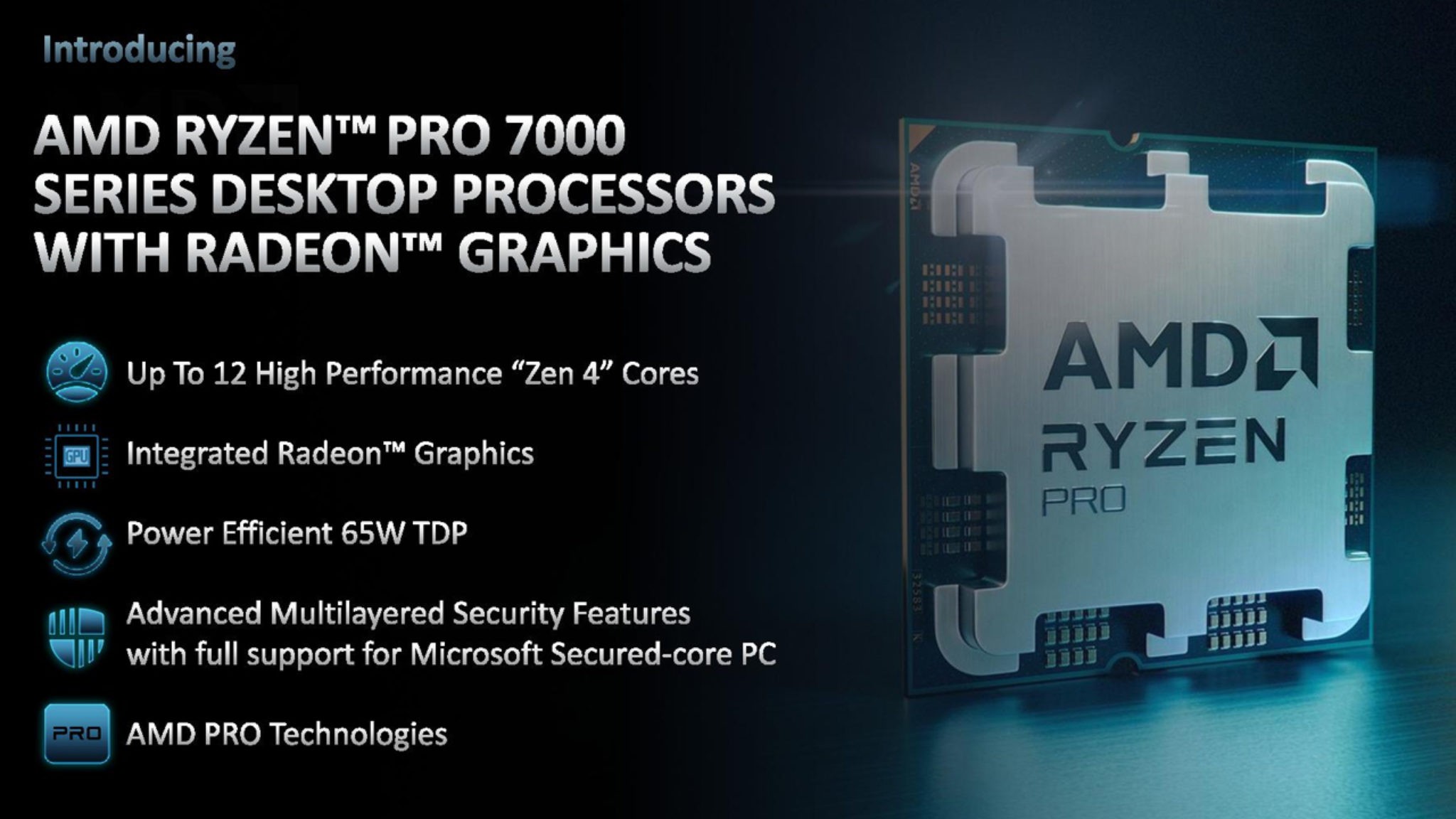 Ryzen Pro 7000 Series, AMD debuts CPUs for professional use