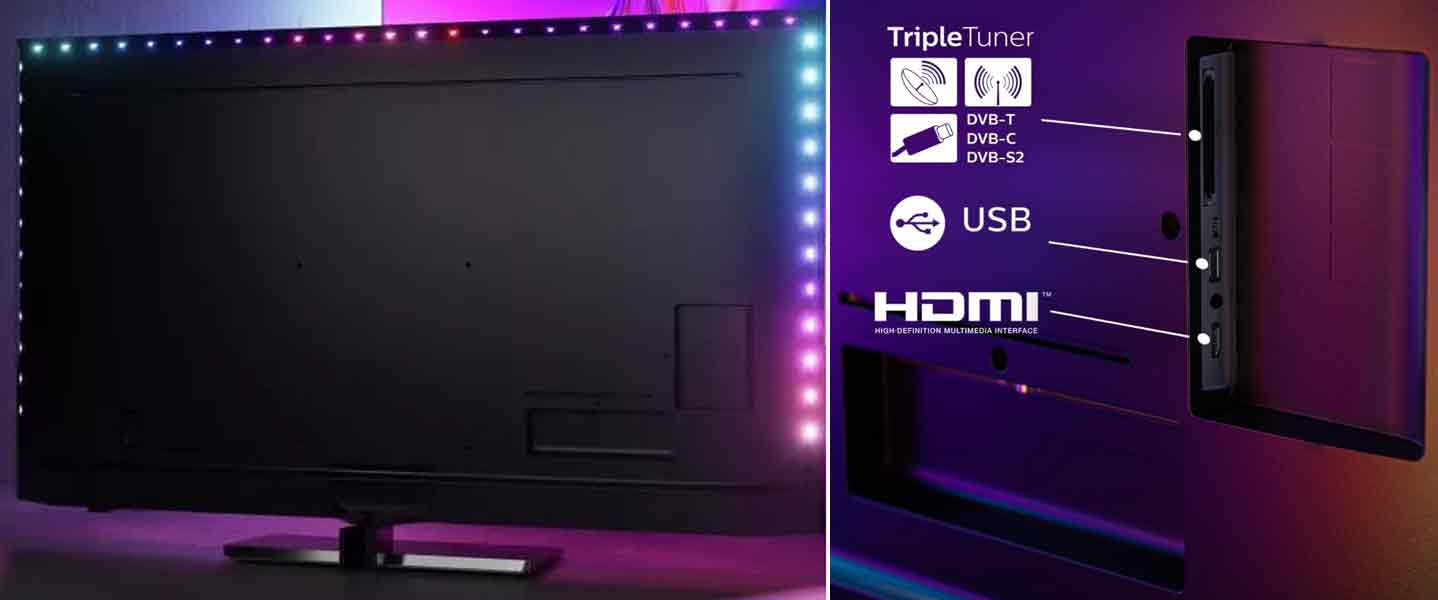 Philips 65PUS8808 interfaces