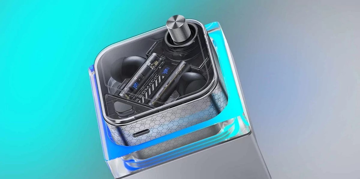 RGB SHOVED INTO TRANSPARENT TWS HEADPHONES FOR GAMERS. THIS IS WHAT THE NEW REDMAGIC LOOKS LIKE