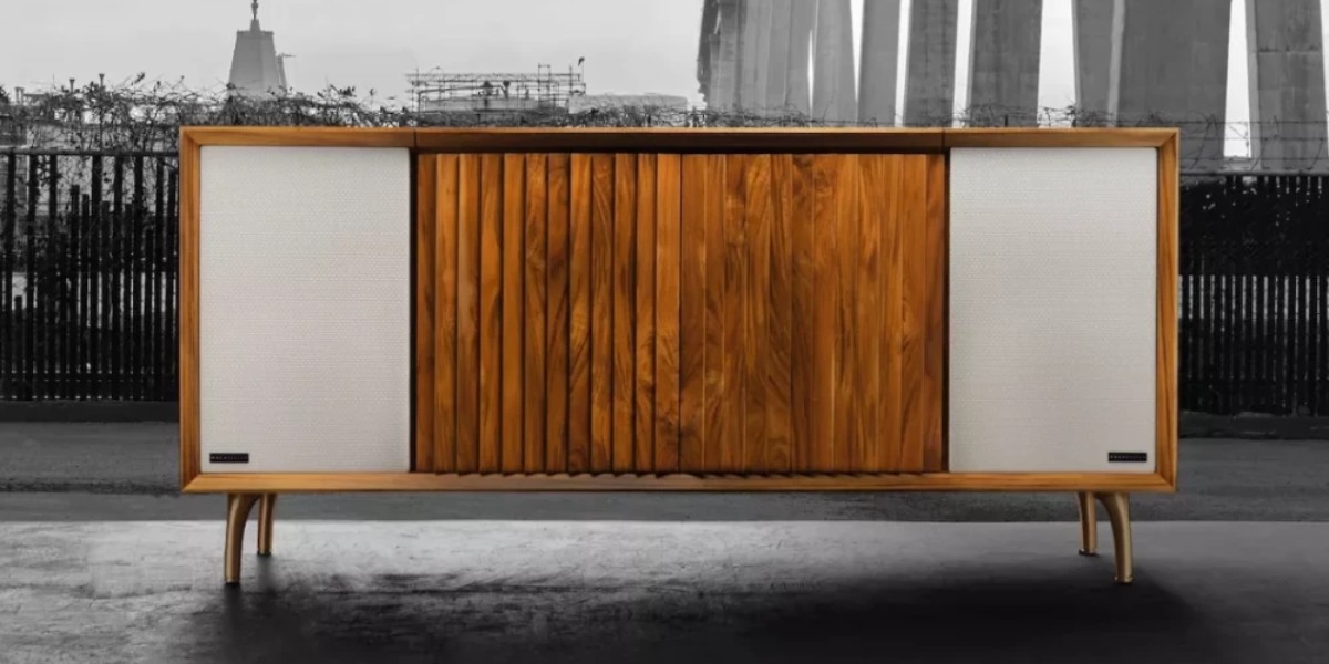 Wrensilva - 1960s-style stereo console with vinyl and Sonos support