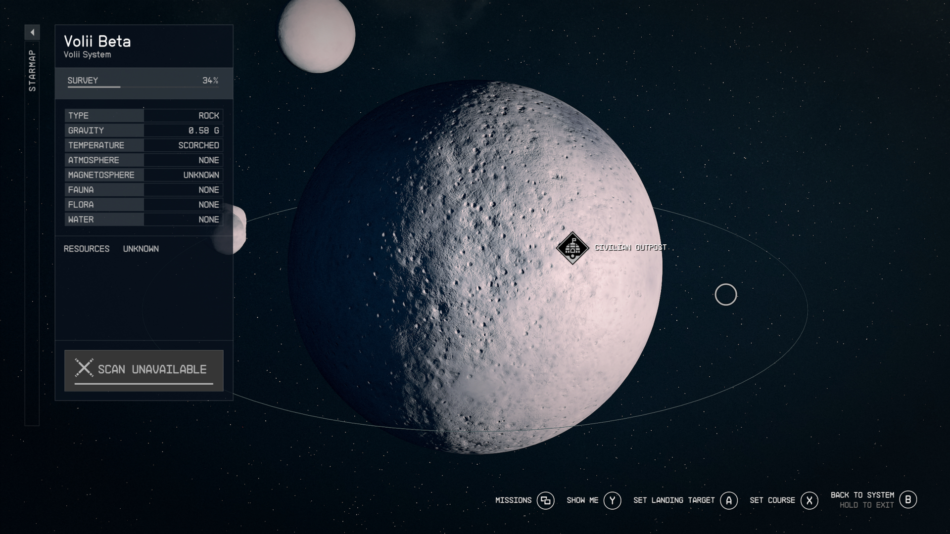 If there is only one landing point on the planet, then you can only choose it.