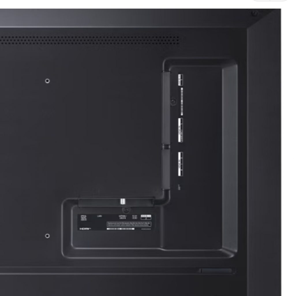 Large recess on the back for connectors