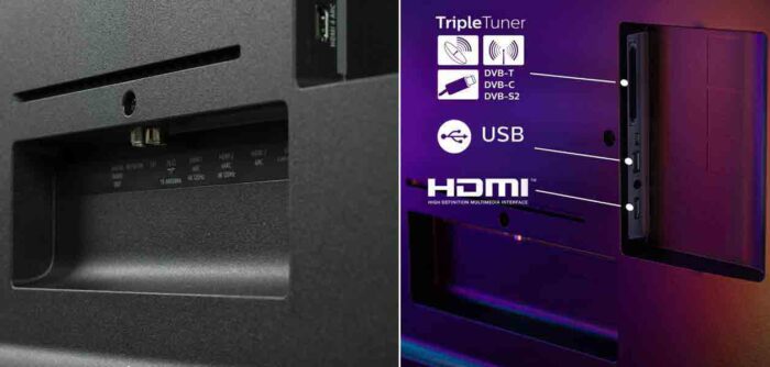 Philips 55PUS8848 interfaces
