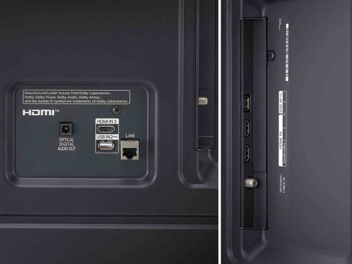 LG 55UR640S interfaces