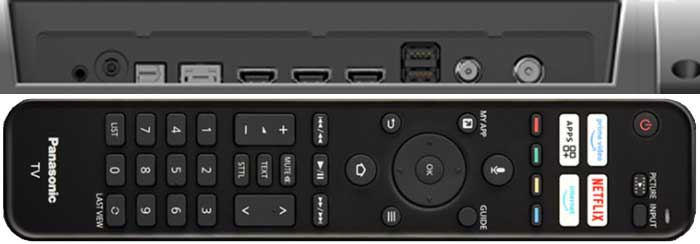 Panasonic TX-50MX800 interfaces