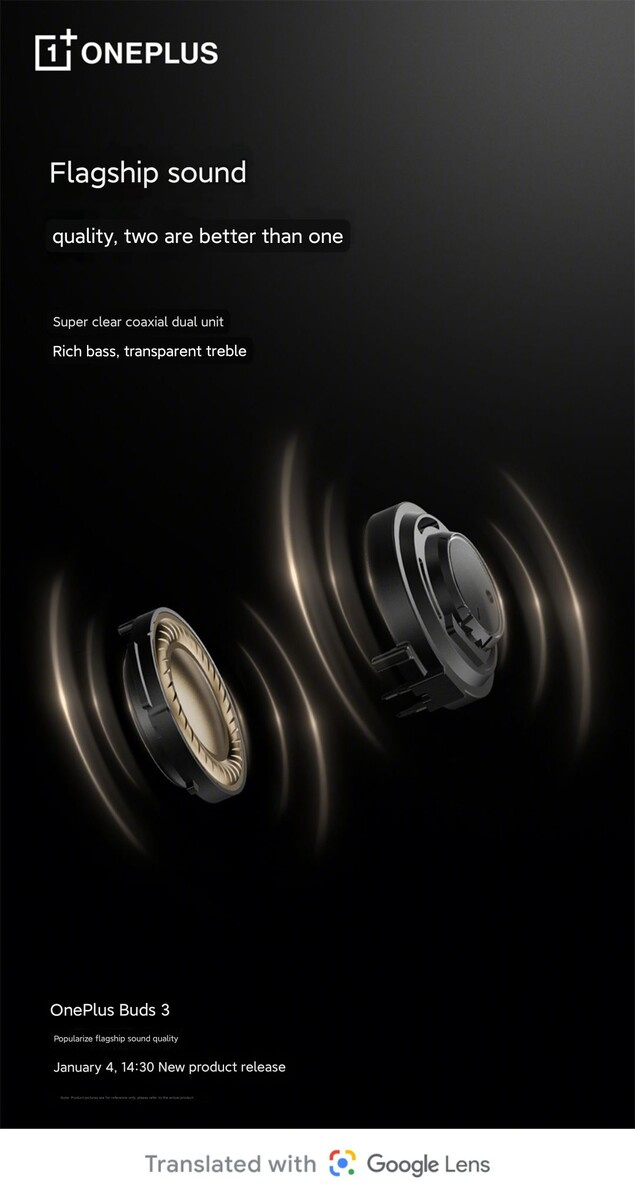 OnePlus Buds 3 headphones will produce flagship-level sound