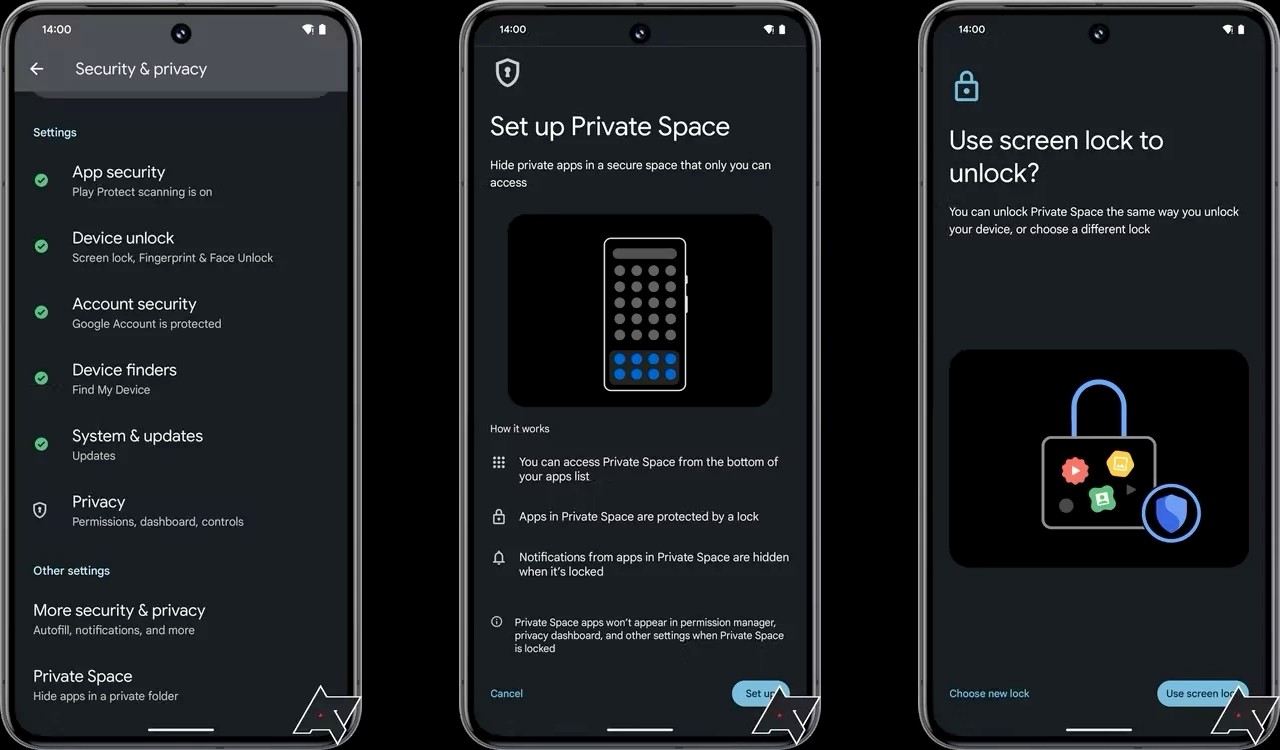 I would like to be able to hide my confidential data before transferring the device into the hands of third parties.