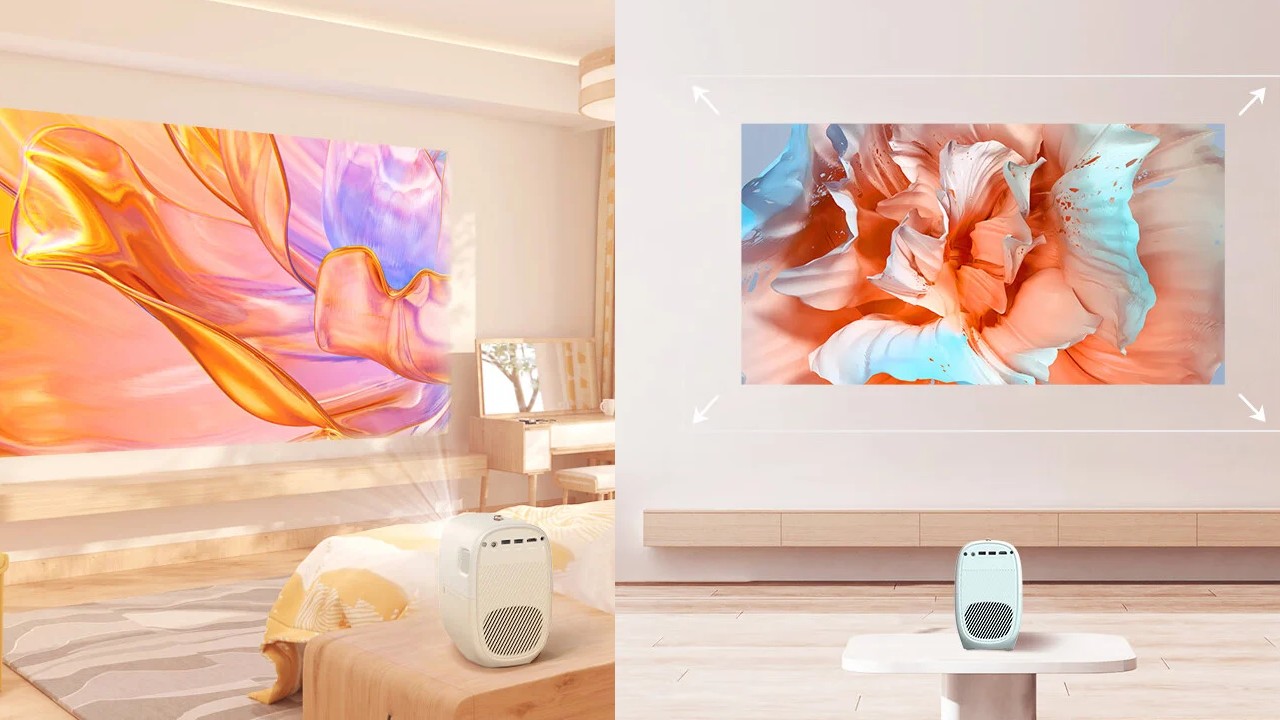 Beigou Civi - an inexpensive Chinese projector with a brightness of 6000 ANSI lumens and a picture diagonal of 100 inches