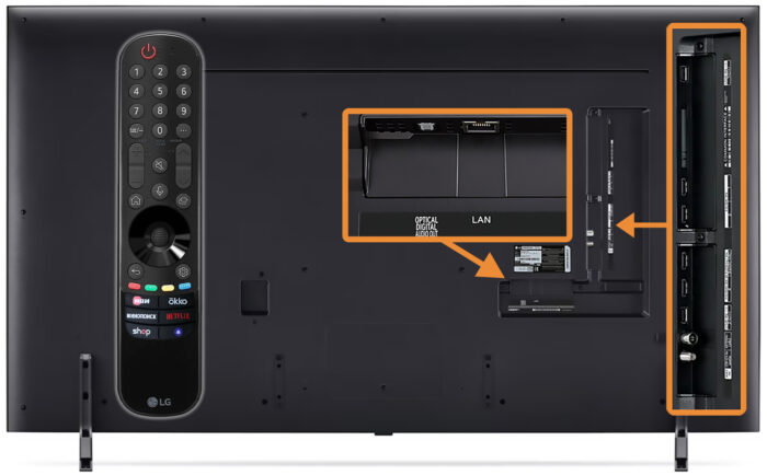 LG QNED80T – switching