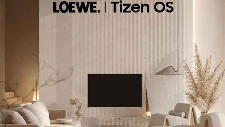 Loewe's latest luxury television will utilize Samsung's newest operating system for its functionality.