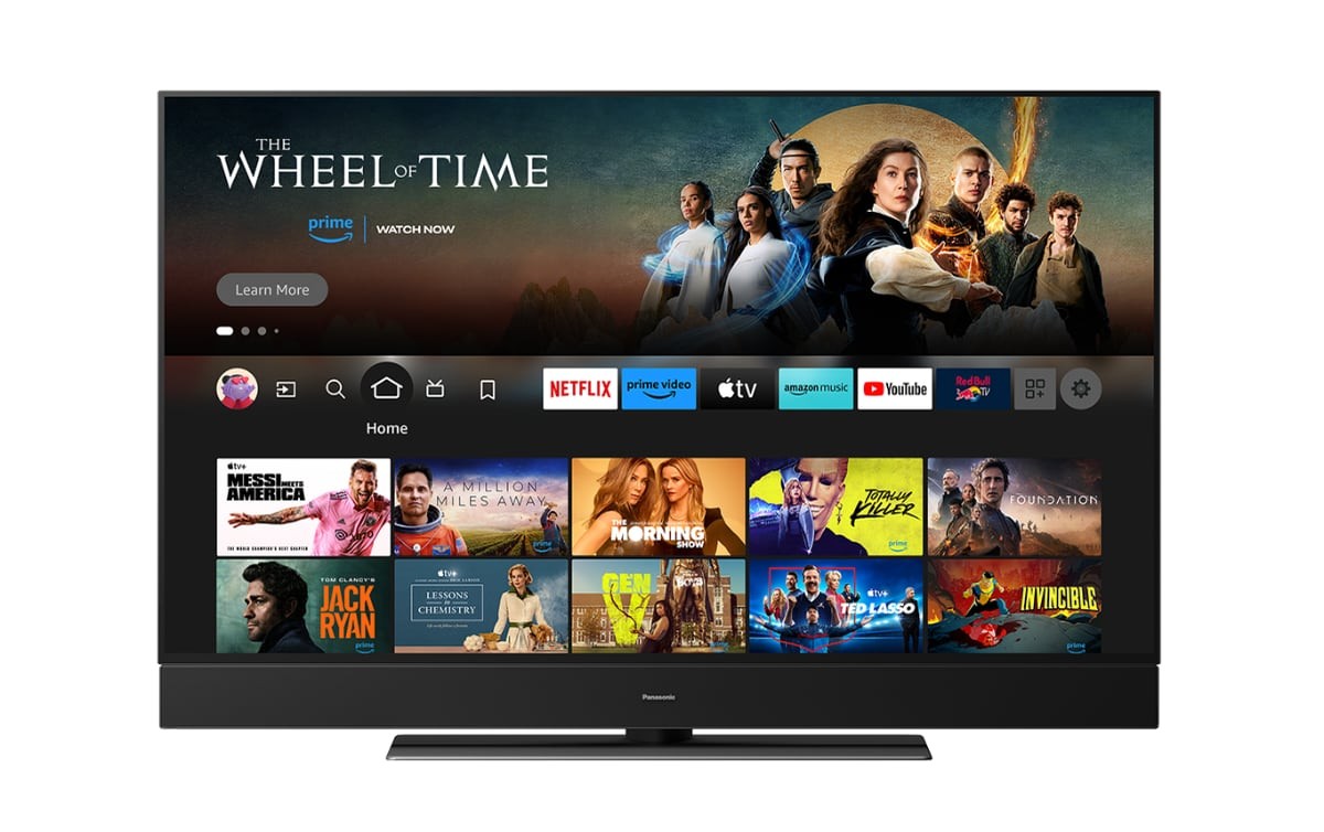 The Fire TV interface on the Panasonic Z90A TV gives you a clear view of your content.