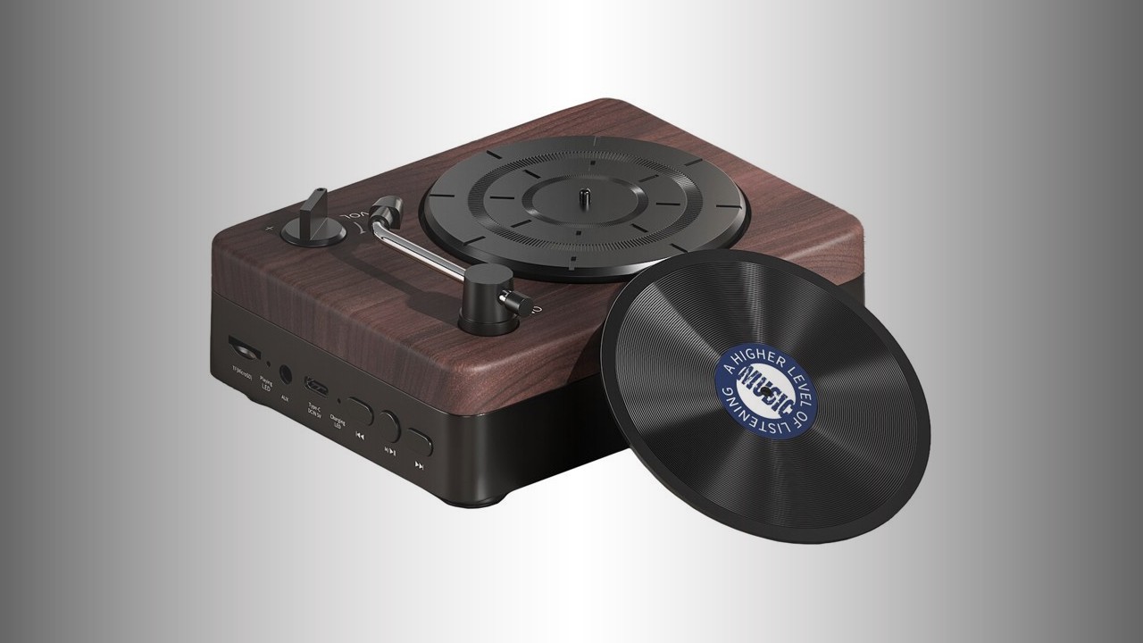 GRKOS-SPKBT330 — Bluetooth speaker in the form of a turntable