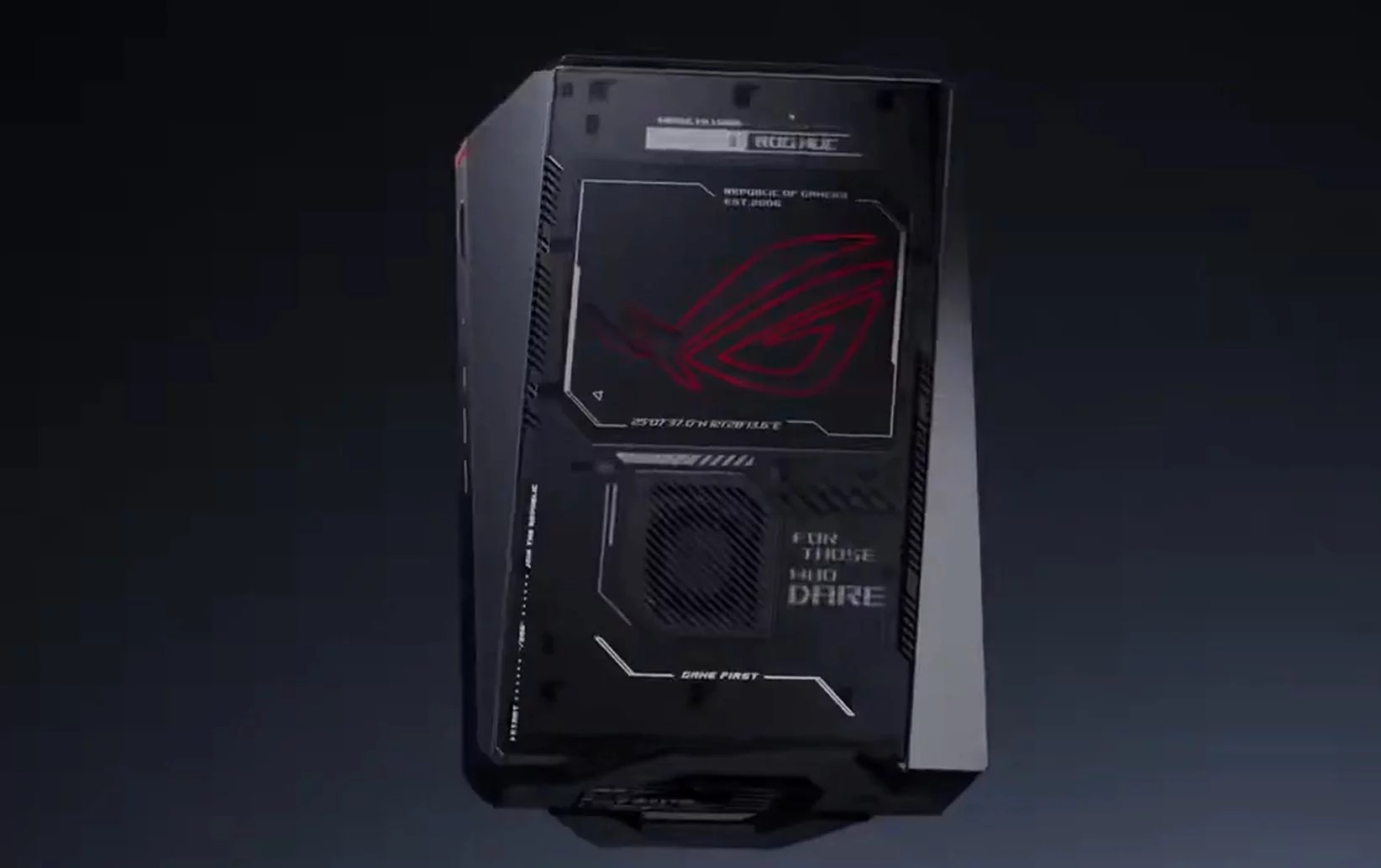 The graphics subsystem will be handled by a desktop-level NVIDIA RTX 5060 or RTX 5070 video card (before that, ASUS used the RTX 4060 and RTX 4070).