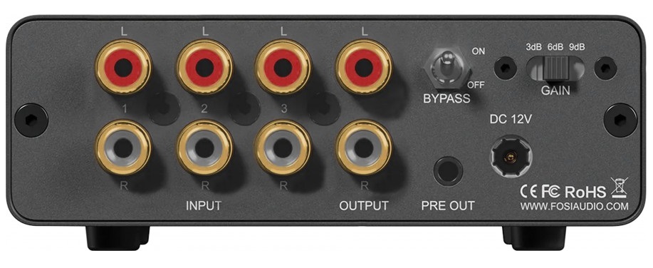 Fosi Audio P4 inputs