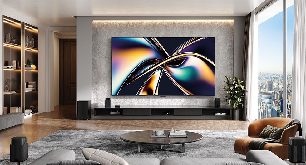 The TV boasts a peak brightness of 5000 nits and 2880 local dimming zones.