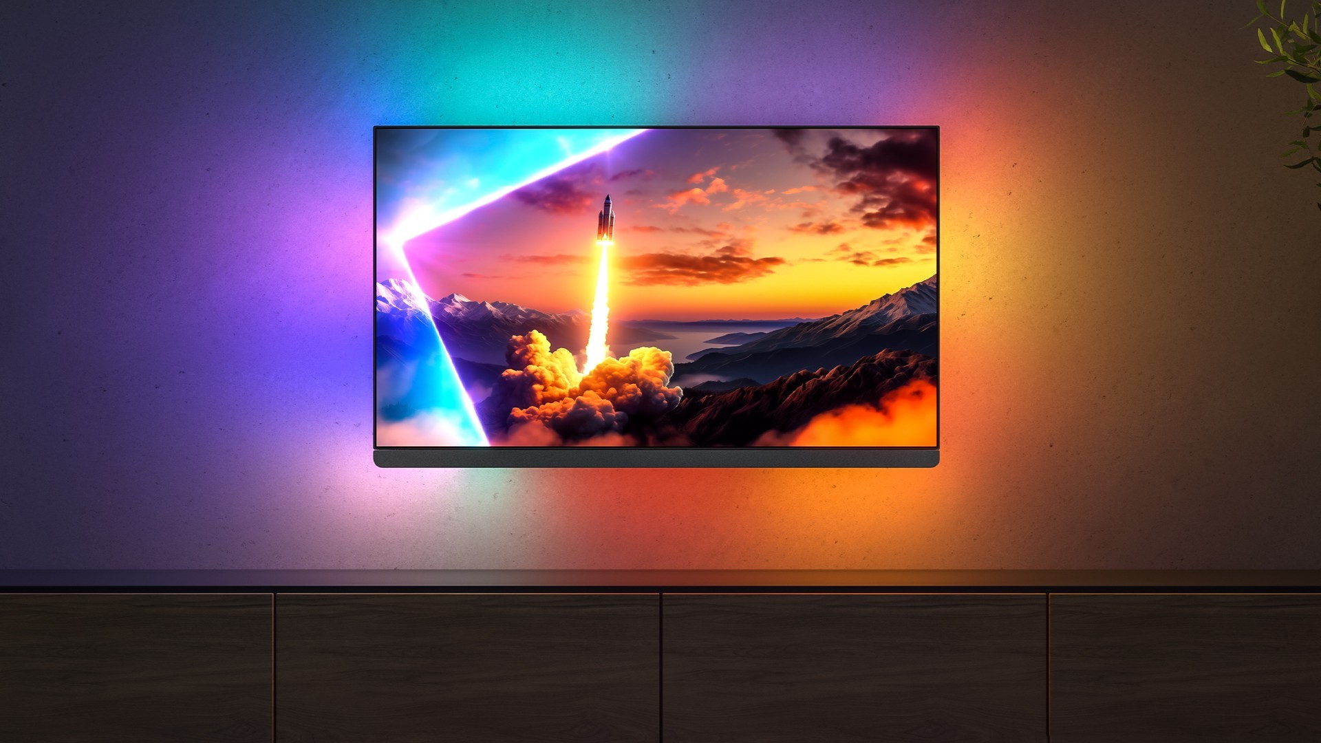 A brighter multilayer Meta OLED panel delivers vivid colors and powerful HDR highlights.
