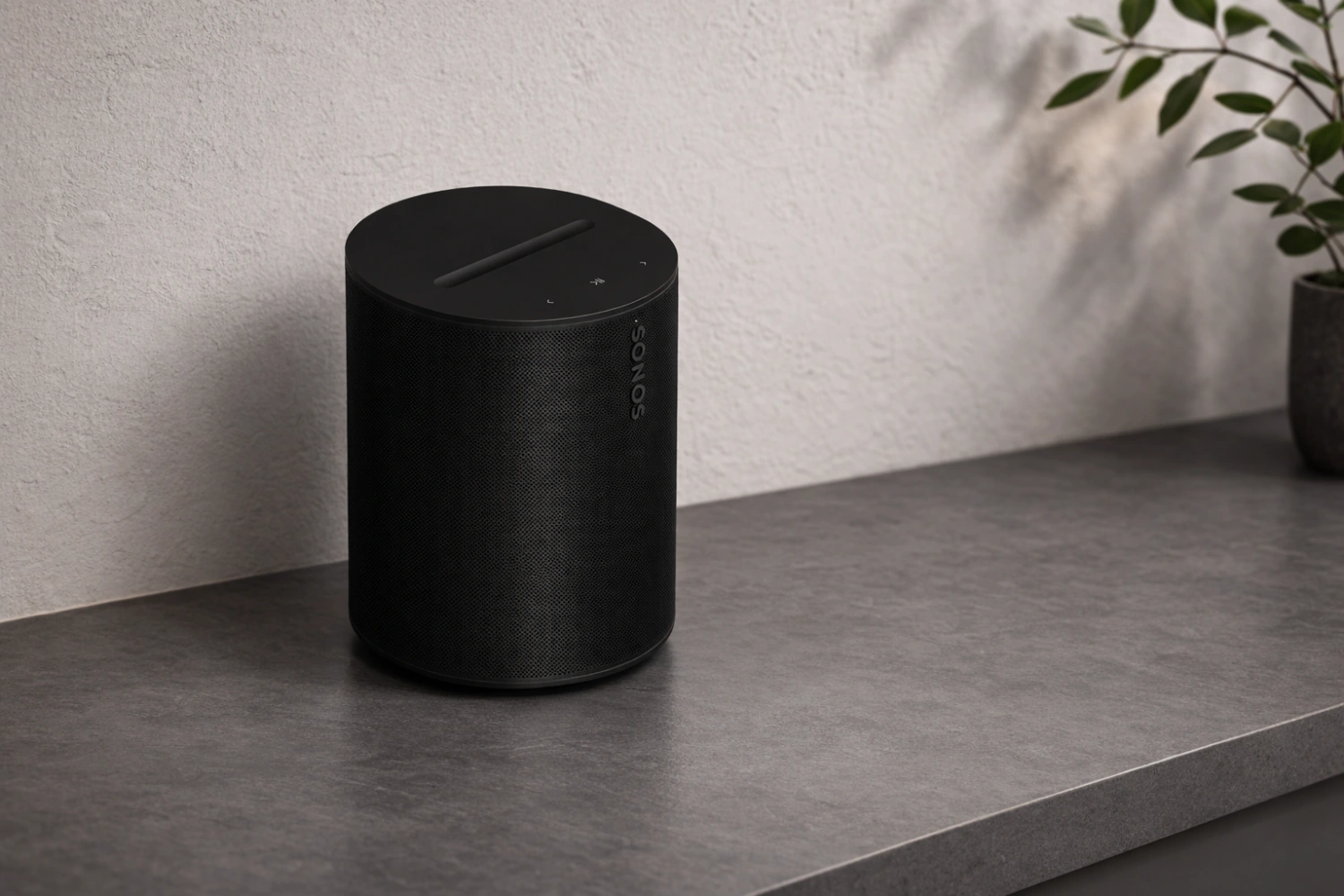 Two angled tweeters and a dedicated mid-woofer give the Sonos Era 100 SL a wider soundstage than most compact wireless speakers.