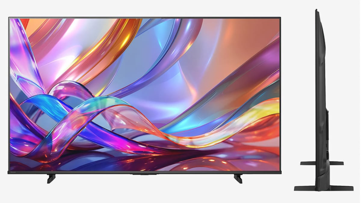 The Hisense E7S combines a minimalist design with ultra-thin bezels for a clean, modern look in any living room.
