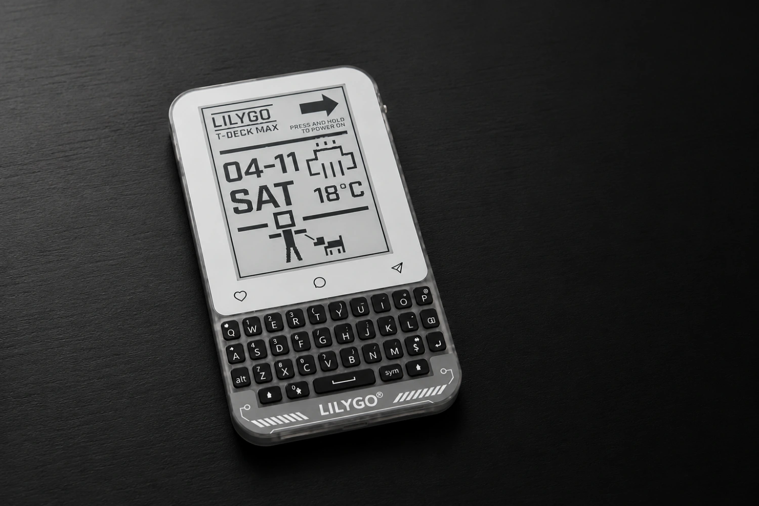 The LILYGO T-Deck Max combines an E Ink display, LoRa offline messaging, GPS, 4G and a physical keyboard in a hacker-friendly handheld device powered by ESP32.