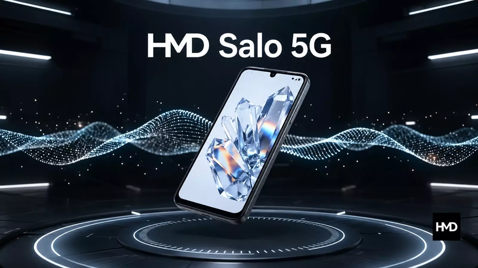 HMD Salo 5G smartphone shown as a business-focused Android handset