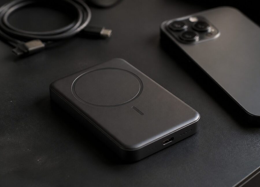 HyperJuice 5K Qi2 compact magnetic power bank