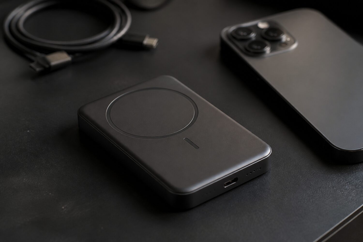 HyperJuice 5K Qi2 compact magnetic power bank