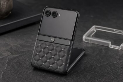 Motorola Razr 70 Swarovski limited edition in Pantone Meteorite finish