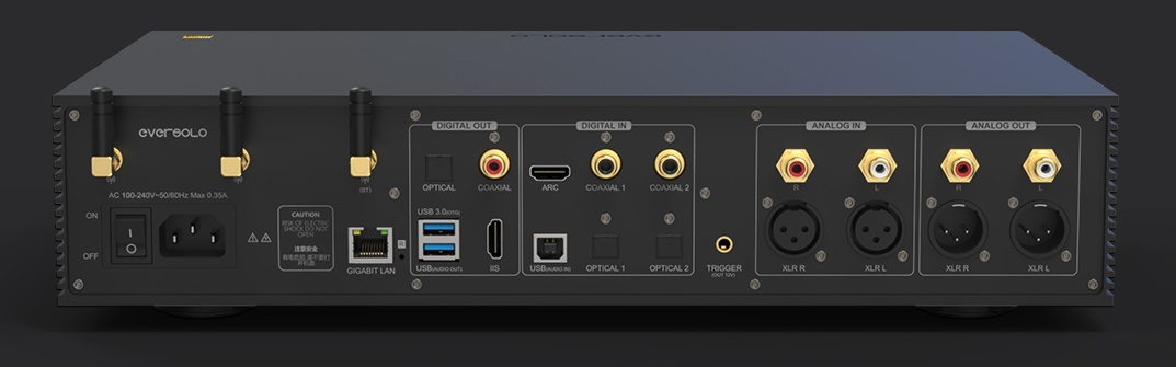 Eversolo DMP-A8: A Network Player, DAC and Preamp Built for Modern Systems 12 Eversolo DMP-A8 network player DAC with front touchscreen in black aluminum chassis