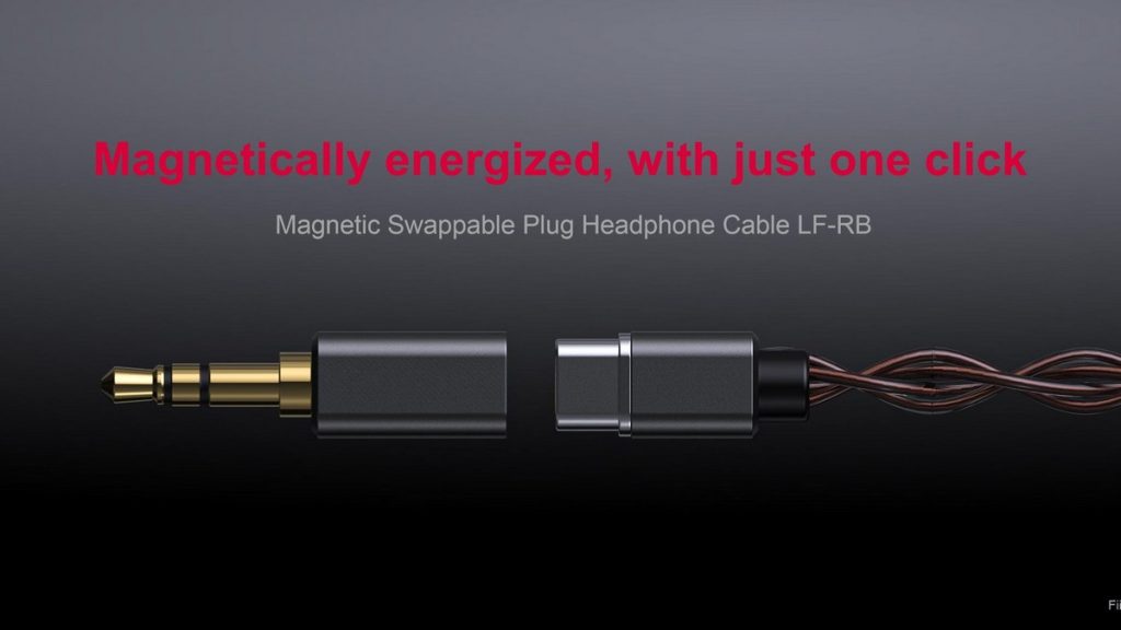 FiiO LF-RB: A More Flexible Cable for MMCX In-Ear Systems 11 FiiO LF-RB headphone cable with magnetic interchangeable 2.5 mm, 3.5 mm and 4.4 mm plugs