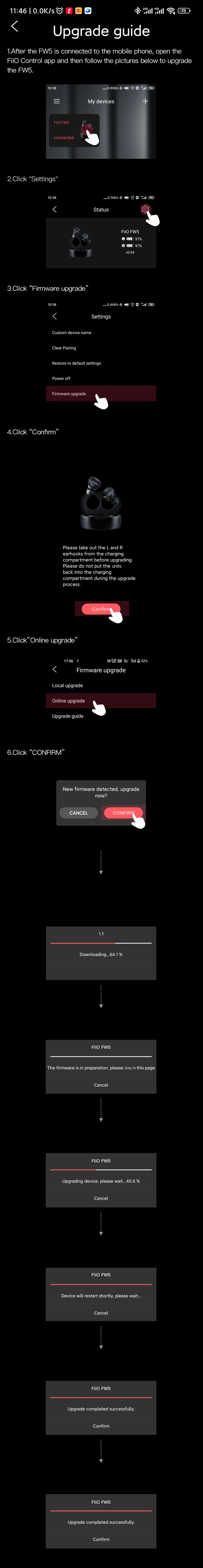 FiiO upgrade guide for FW5